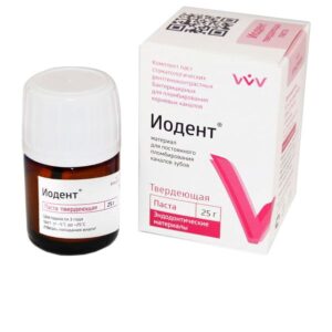 Иодент нетверд/иодоформ паста 25 гр,Владмива